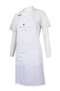 AP137 訂製白色全身圍裙 澳門酒店 圍裙生產商